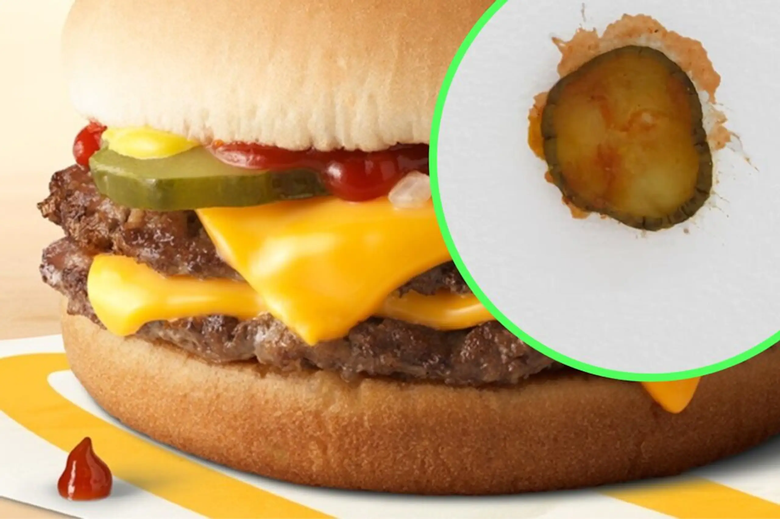 Artist throws McDonald’s pickle on the ceiling and lists it for over £5000