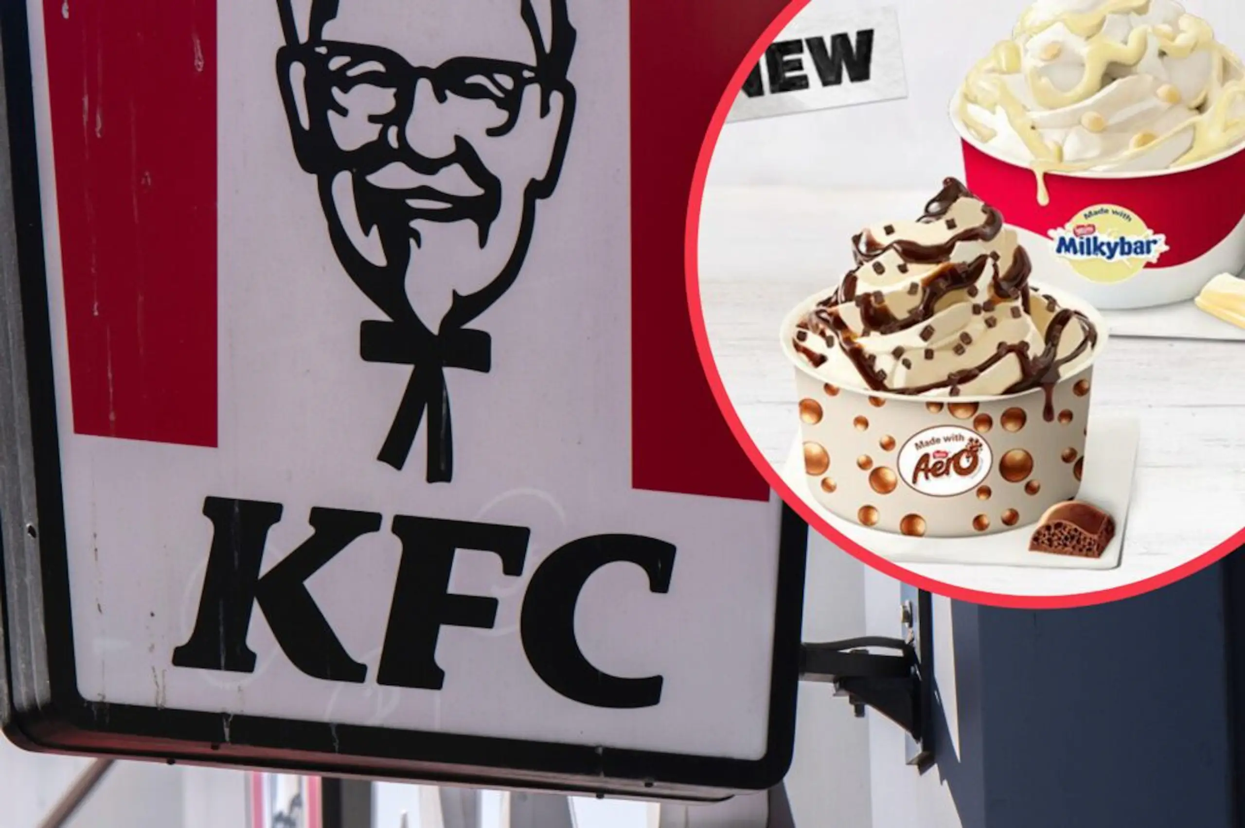 KFC launches new white chocolate Milky Bar sundae