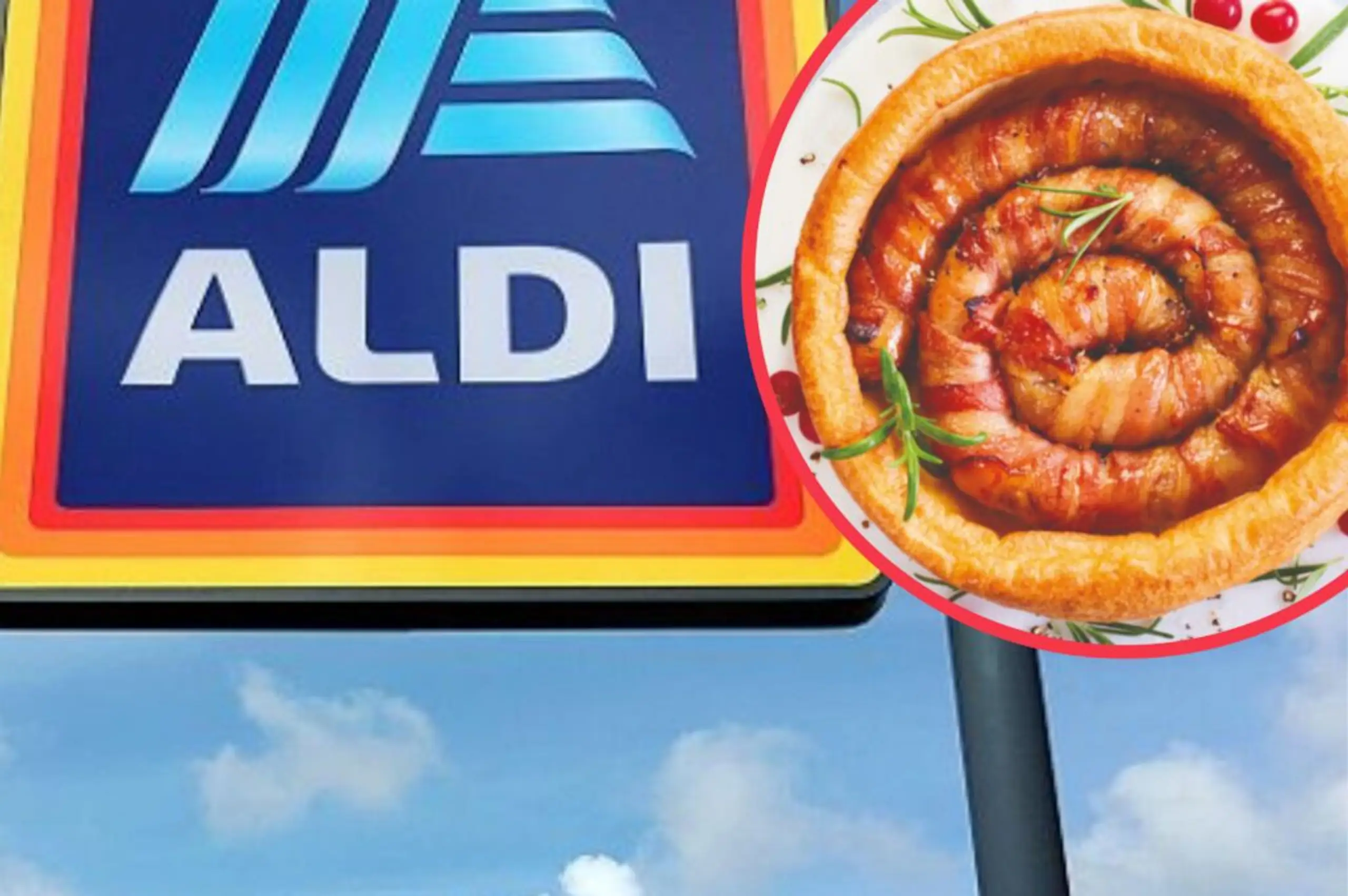 Aldi is selling a giant Yorkshire pudding stuffed with pigs in blankets for Christmas
