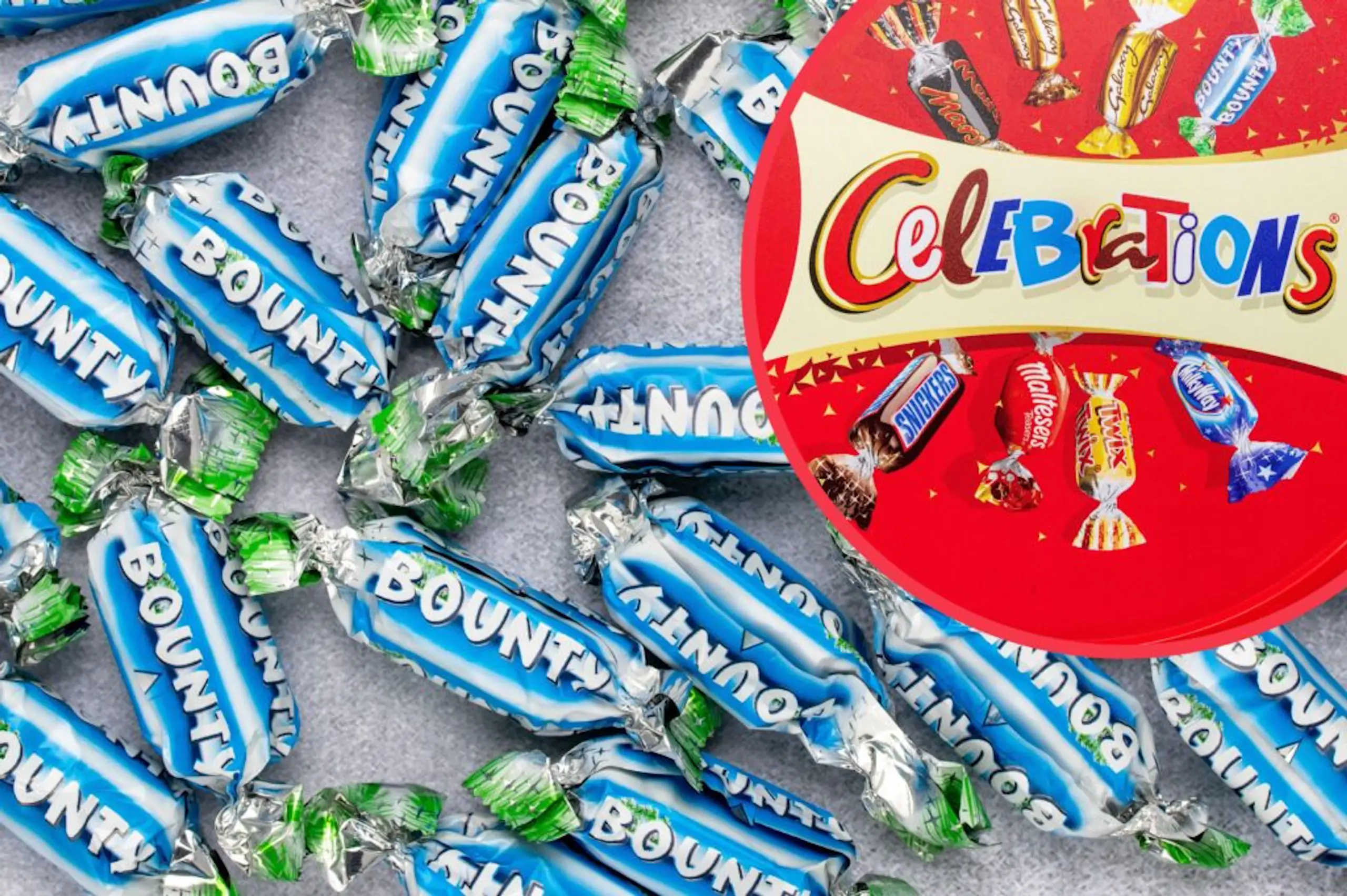 Mars to trial removing Bounty from Celebrations boxes this Christmas