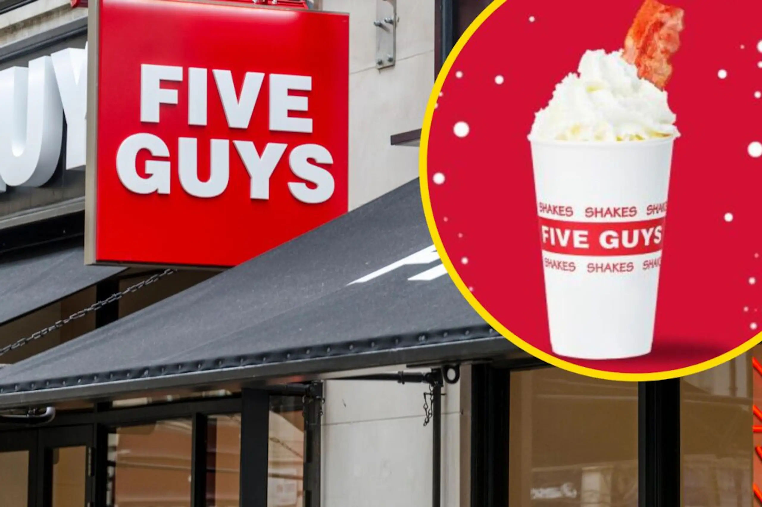 Five Guys is selling a pigs in blankets milkshake for Christmas