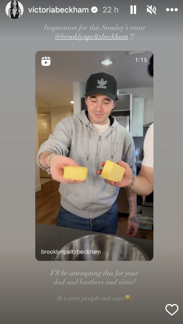victoria beckham brooklyn beckham cooking show
