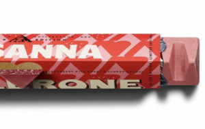 toblerone pink chocolate bar valentines