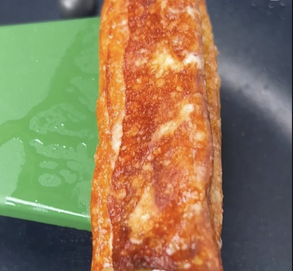 tiktok pickle in blanket fried cheese