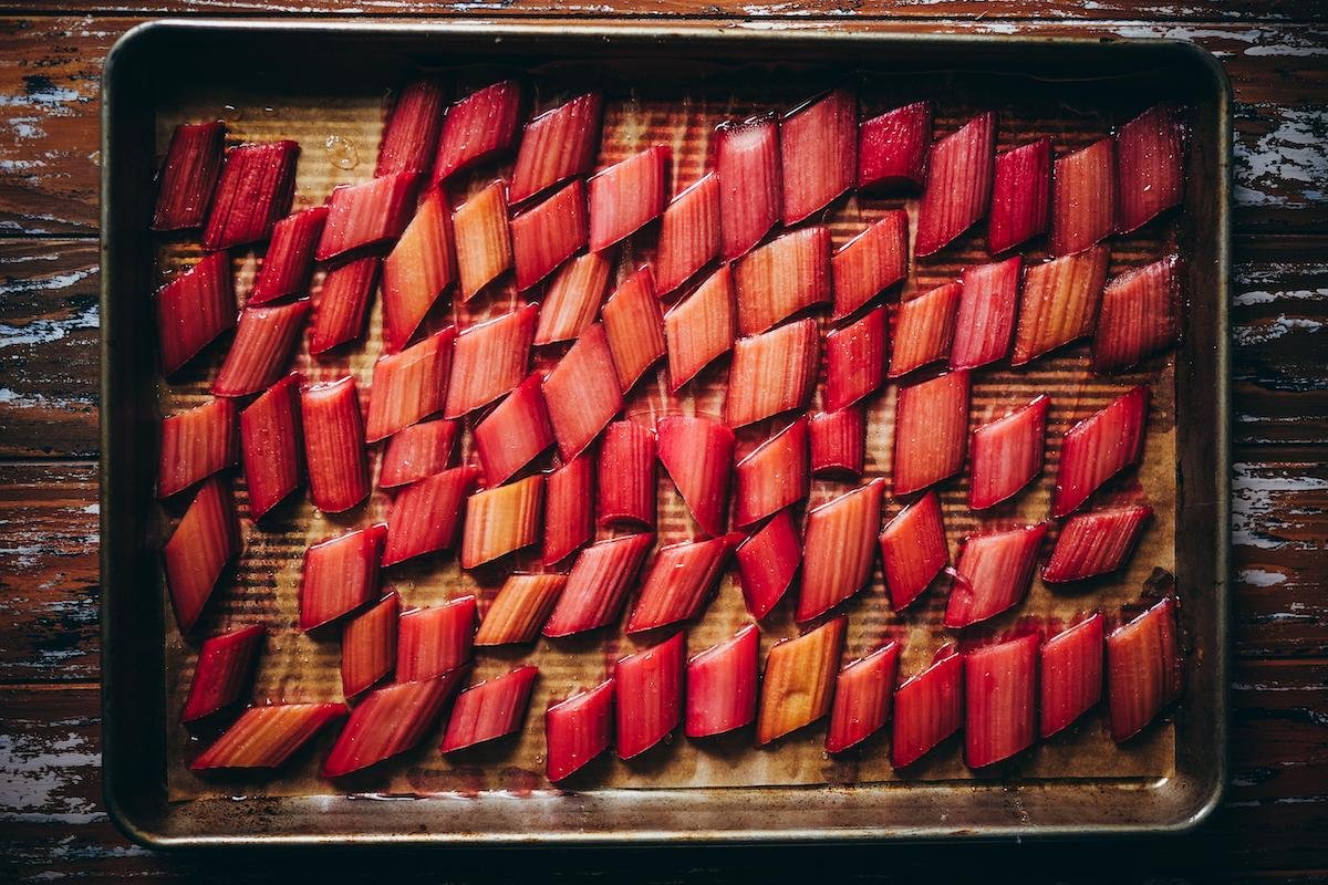 roasted rhubarb