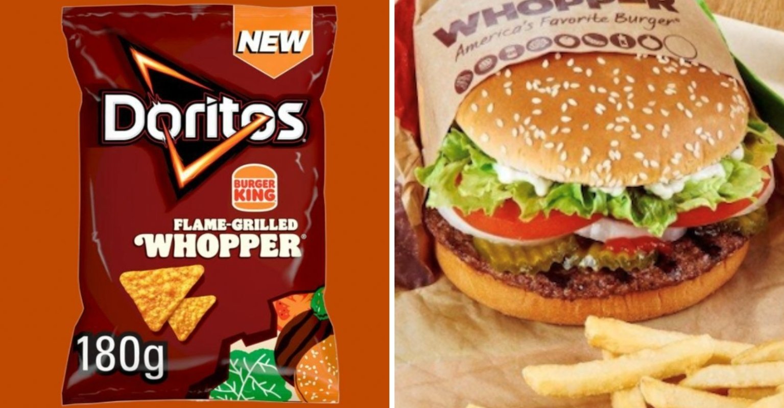 DORITOS chilli heatwave chicken fries crisps whopper burger king