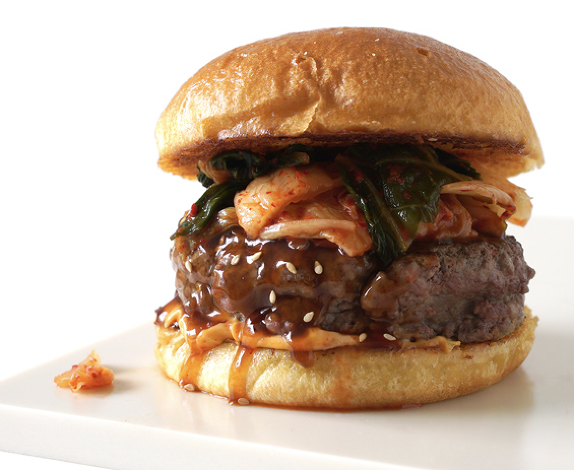 what to eat with kimchi burger