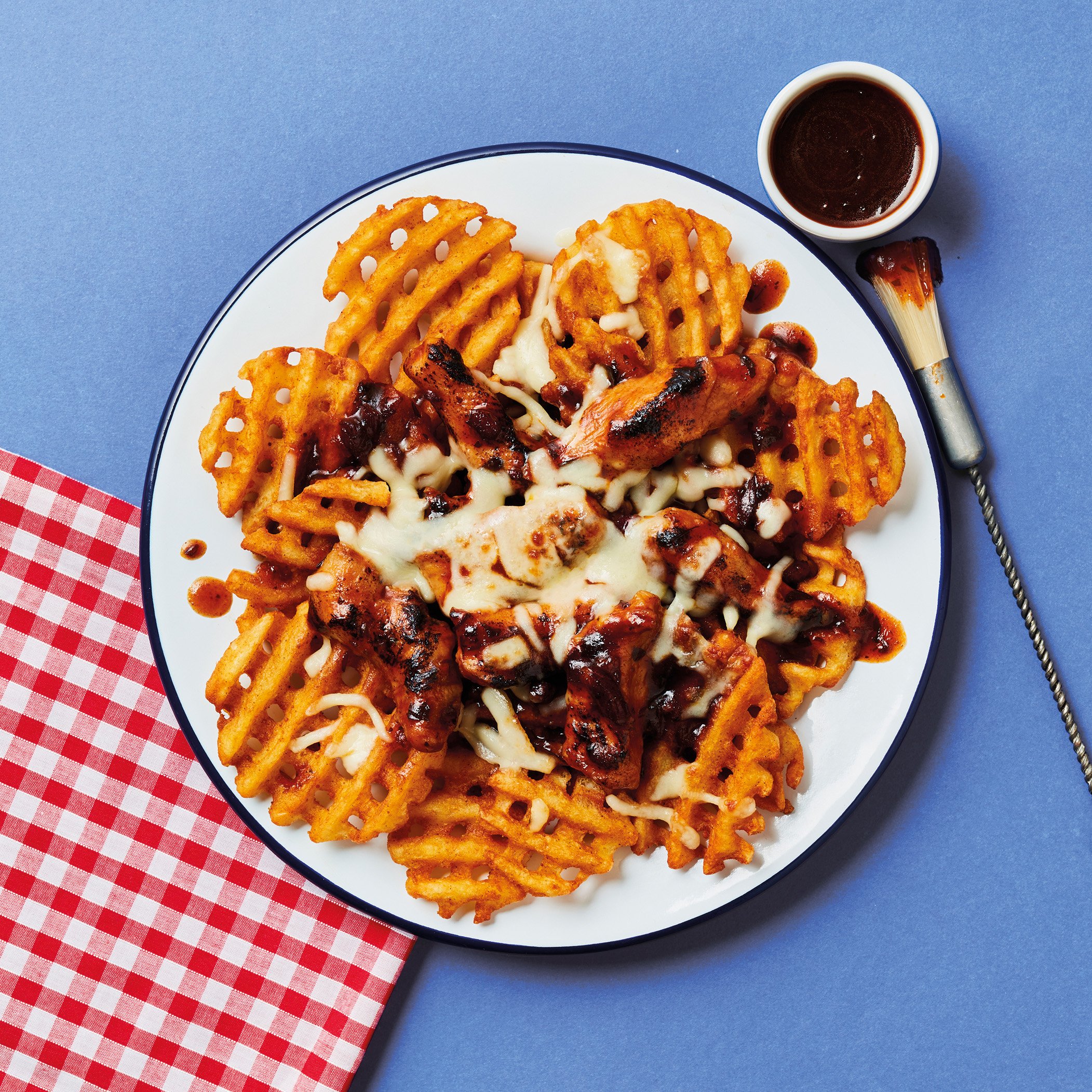 twisted iceland range hunter chicken waffles