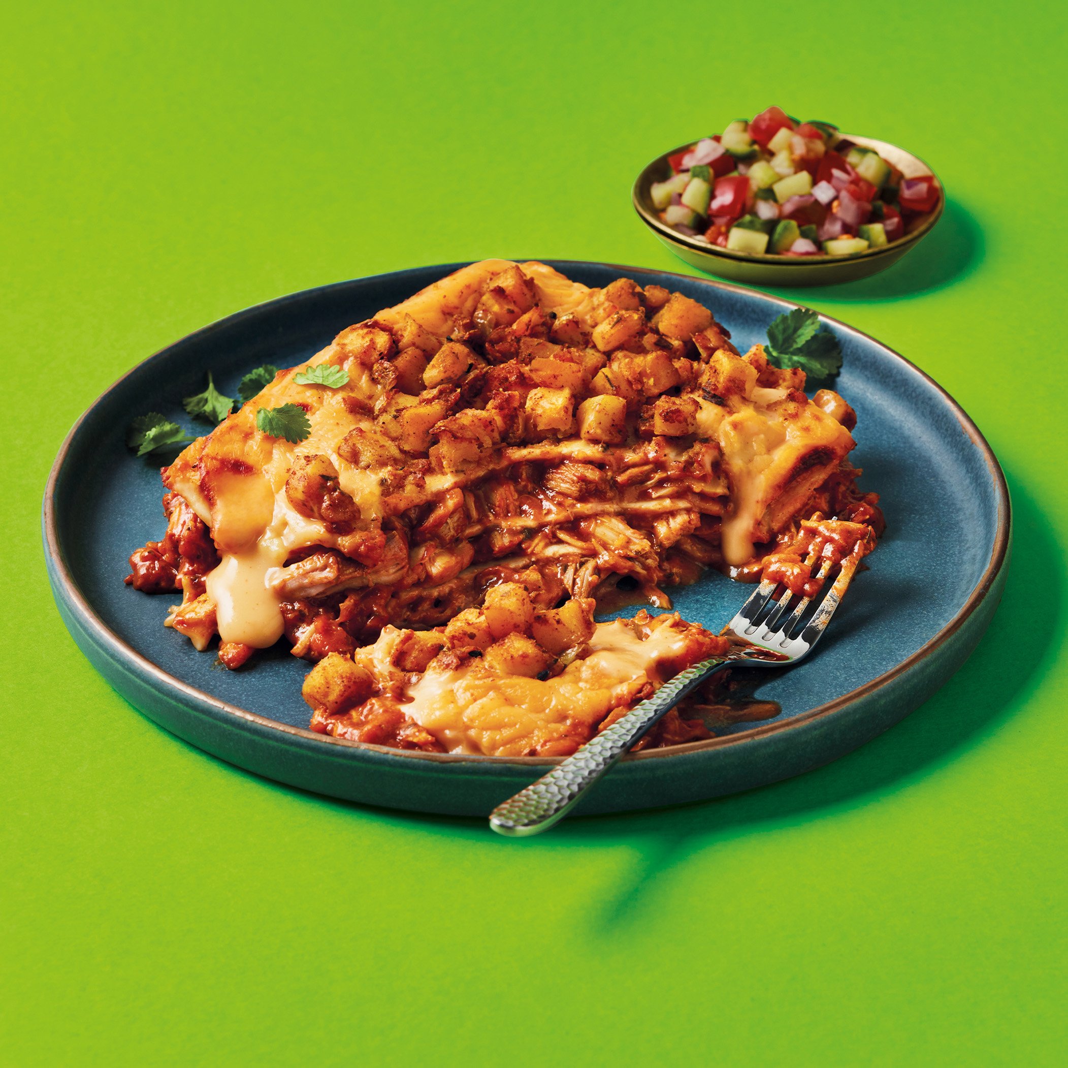 twisted iceland range chicken tikka lasange