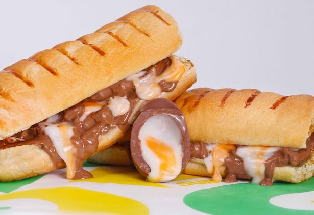 subway creme egg melt easter