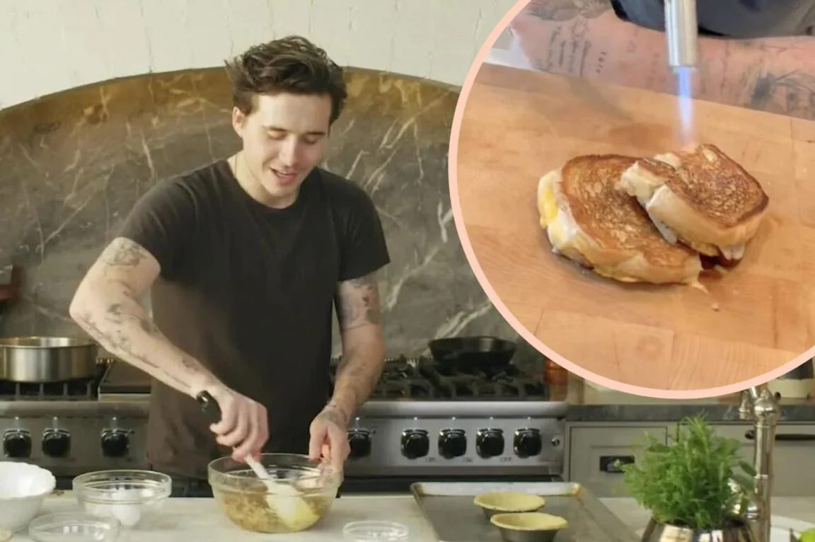 Brooklyn Beckham mocked for blow-torching grilled cheese sandwich