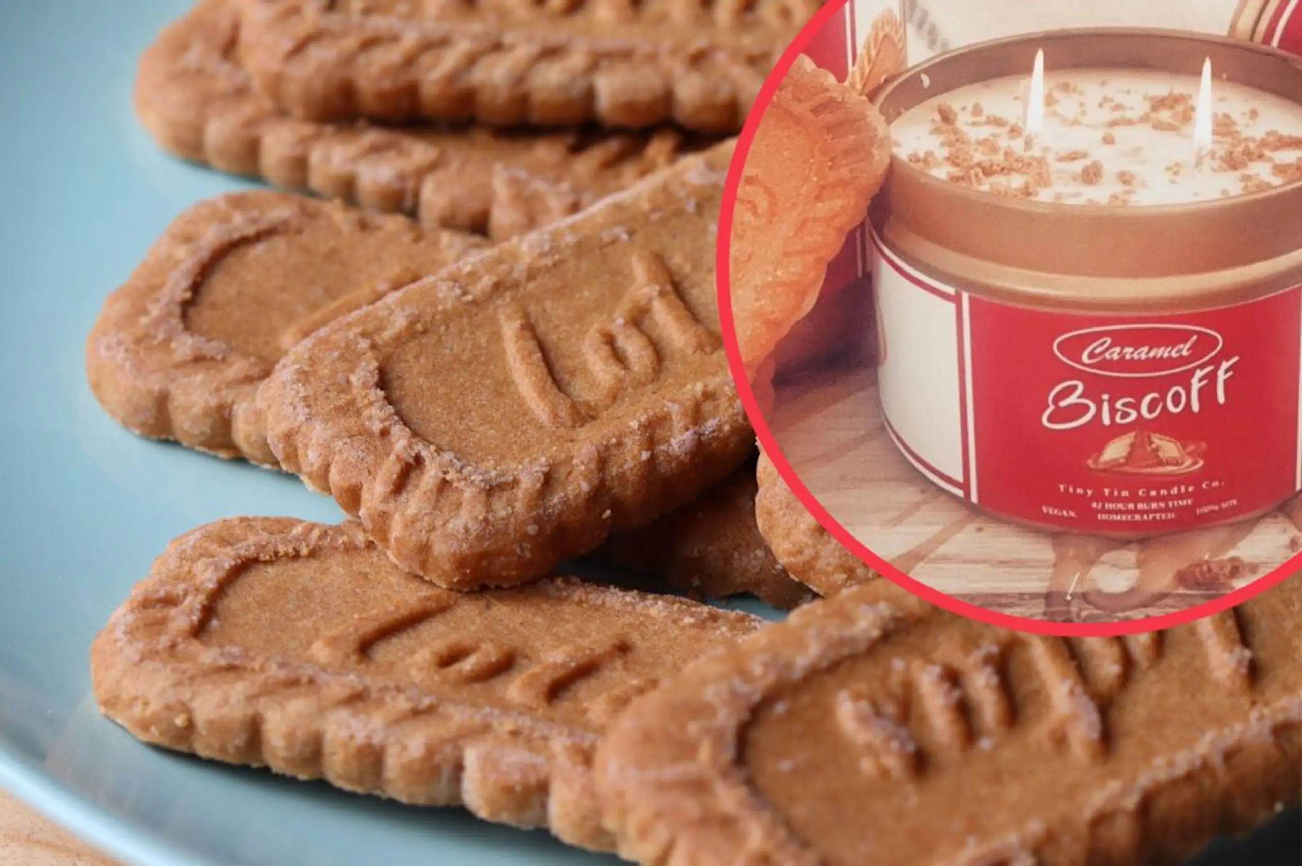 You can now buy a scented candle that smells just like Biscoff