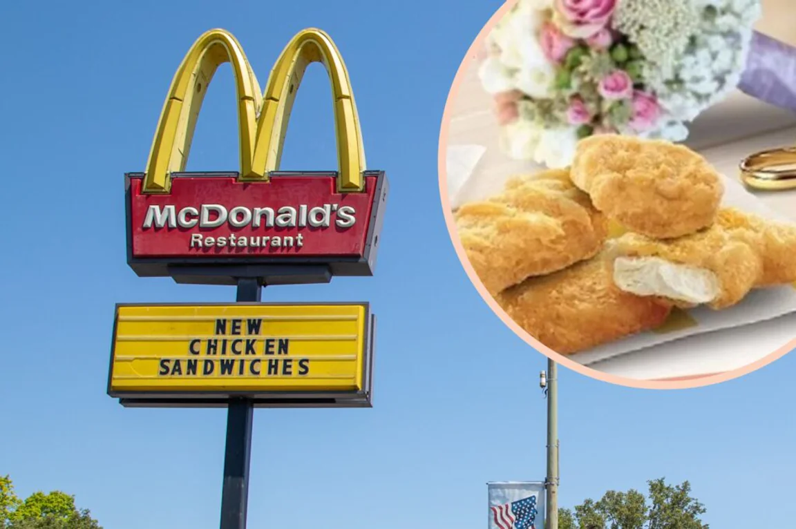 McDonald’s just launched a £185 wedding package