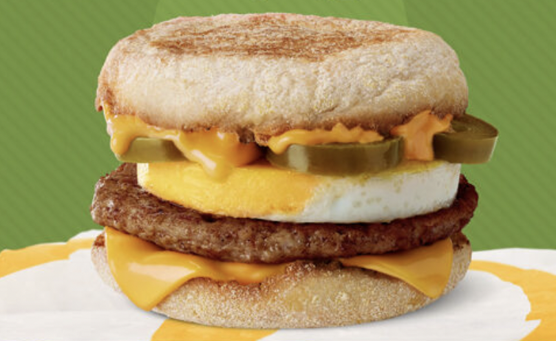 mcdonalds cheesy jalapeno egg mcmuffin