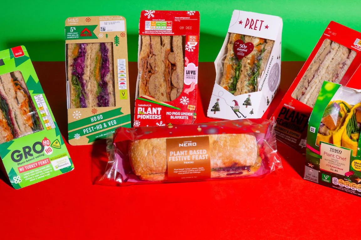 Twisted’s definitive ranking of 2023’s vegan high-street Christmas sandwiches