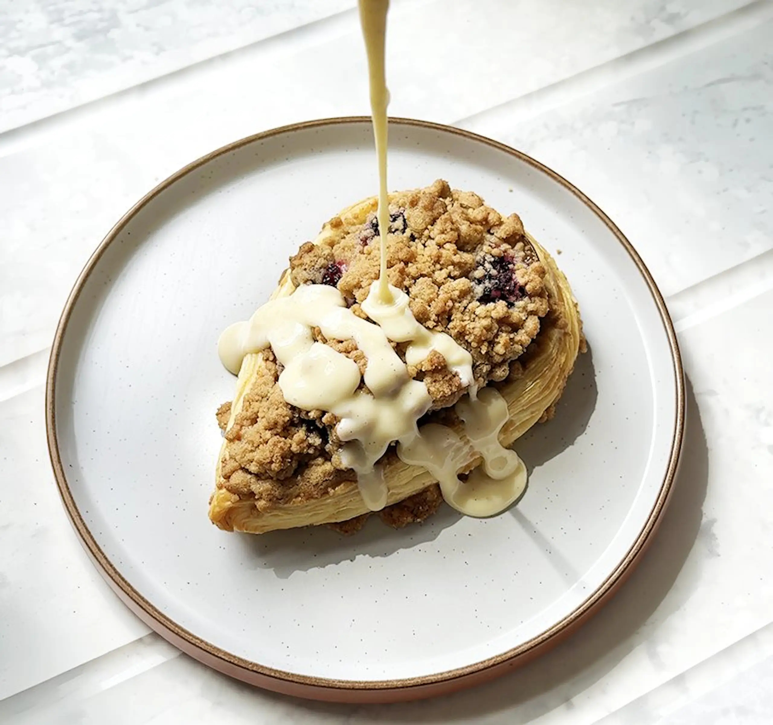 Pear and Blackberry Danish