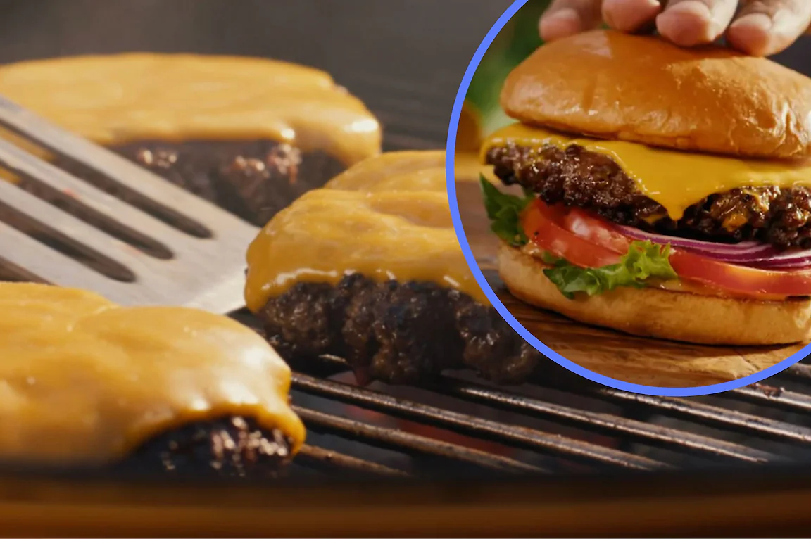 Vegan cheese ad suggests putting product on beef burgers - and naturally some people hate it