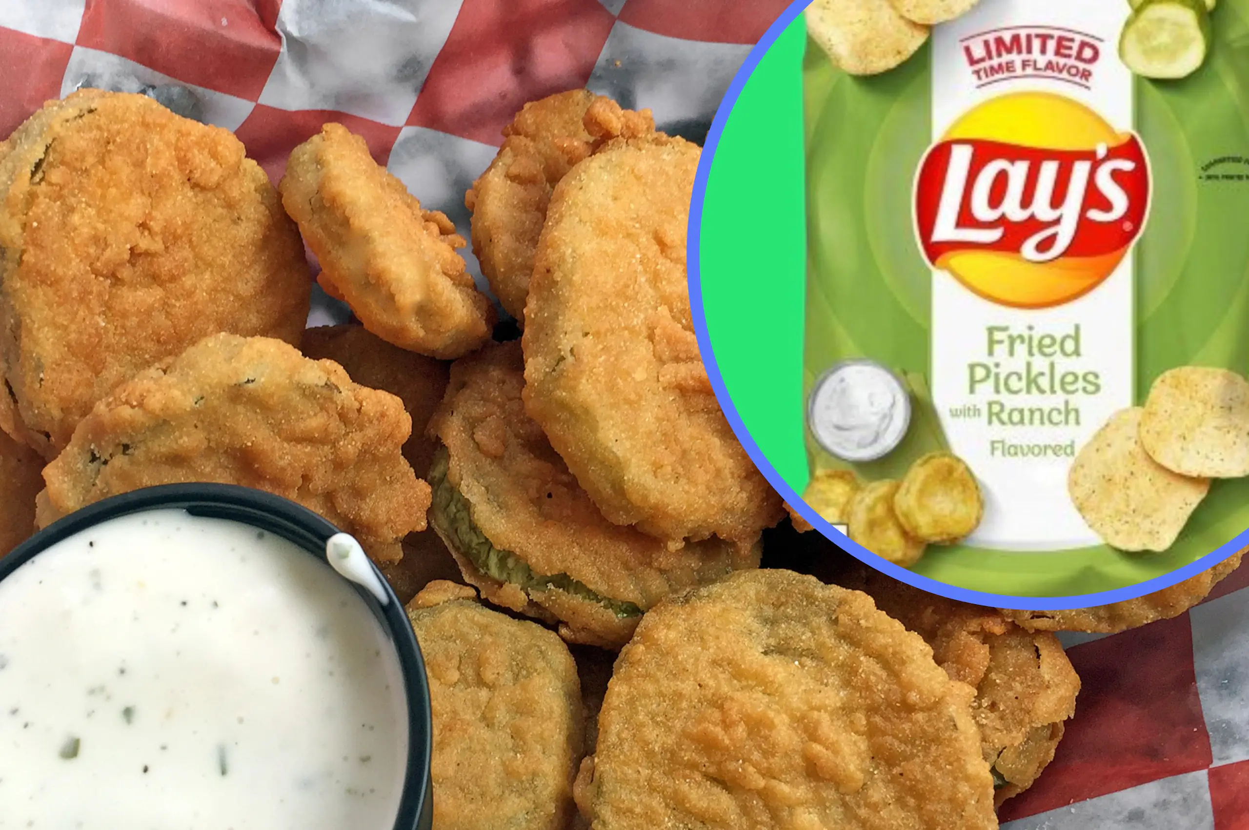 Fried pickle and ranch Lay's crisps exist and we need them RN